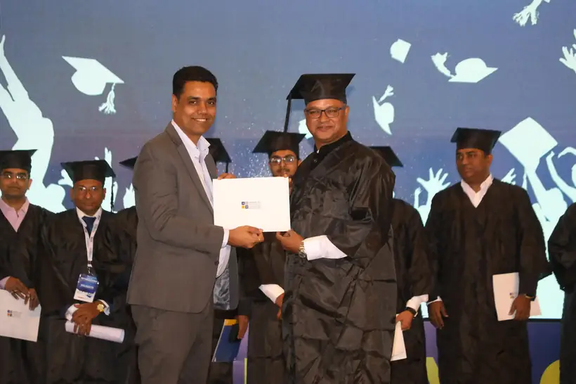AAFM India convocation with graduating class